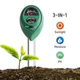 3-in-1 Plant Moisture Meter Light and PH Tester