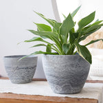 Planter Pot - Grey Marble
