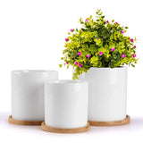 Planter Pot - White Ceramic