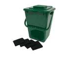 Kitchen Compost Waste Collector - 2.4 Gallons - Deluxe Green