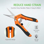 Hand Pruning Shear - Stainless Steel - Orange