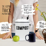 Farmhouse Kitchen Compost Bin - 1.3 Gallon