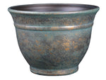 Planter  Pot - Weathered Copper - 12 Inch